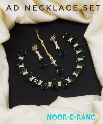 ✨ American Diamond Necklace Sets – 8 Elegant Colors ✨