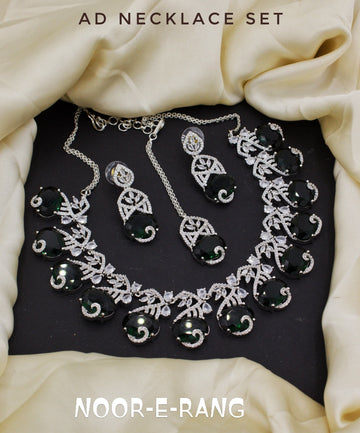 ✨ American Diamond Necklace Sets – 5 Elegant Colors ✨