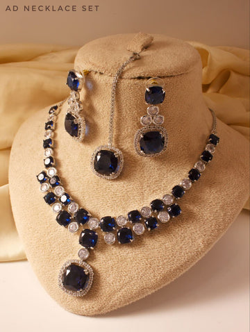 β¨ Premium American Diamond Necklace Set β 6 Beautiful Colors π