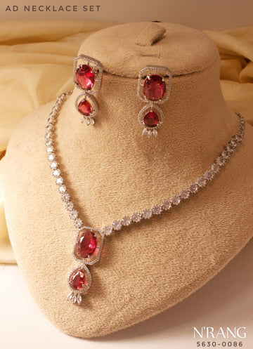 β¨ AD Necklace Set π | Premium American Diamond Jewellery β 7 Colors