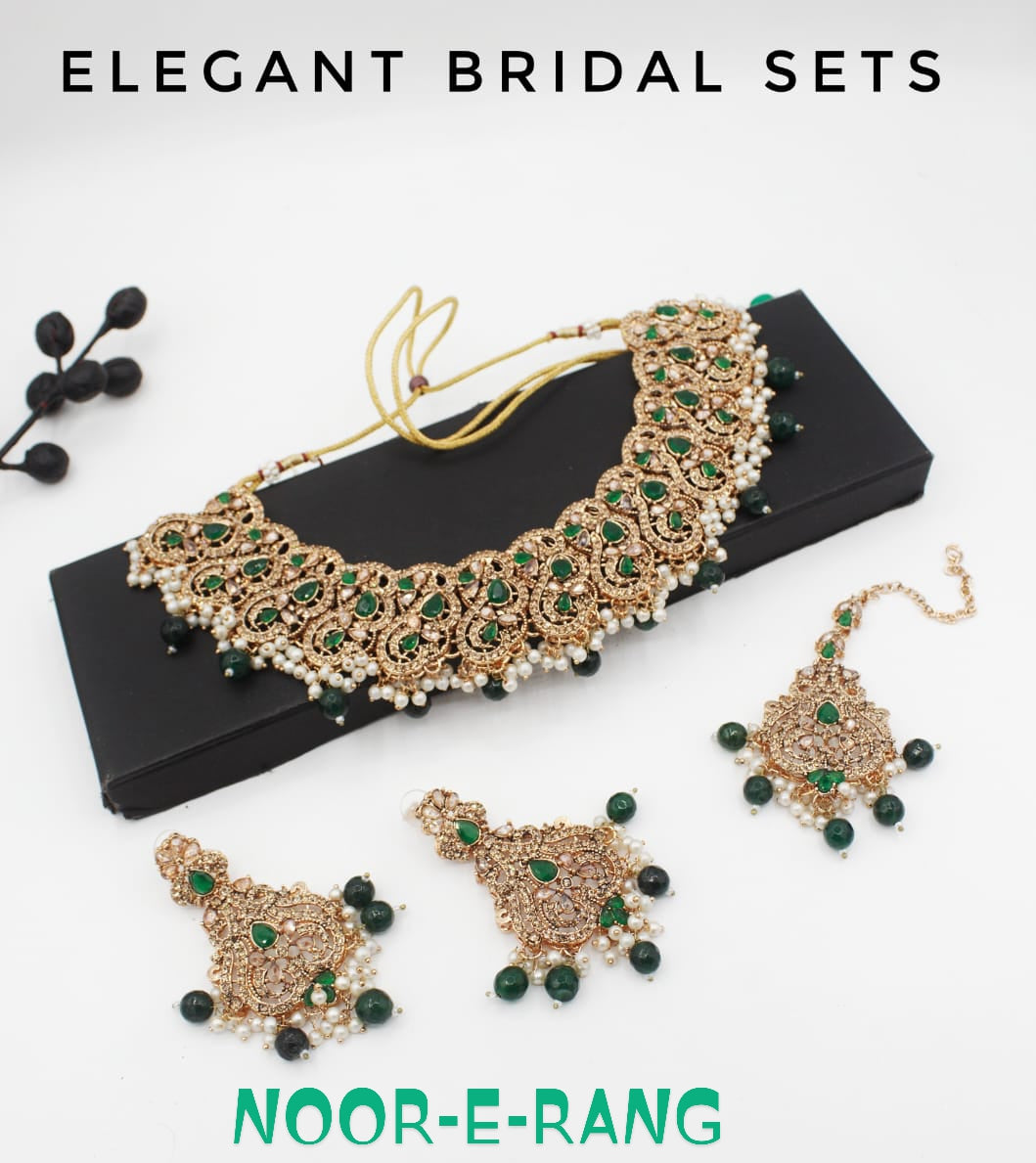 Bridal Necklace Set – Elegant & Versatile (4 Colors)