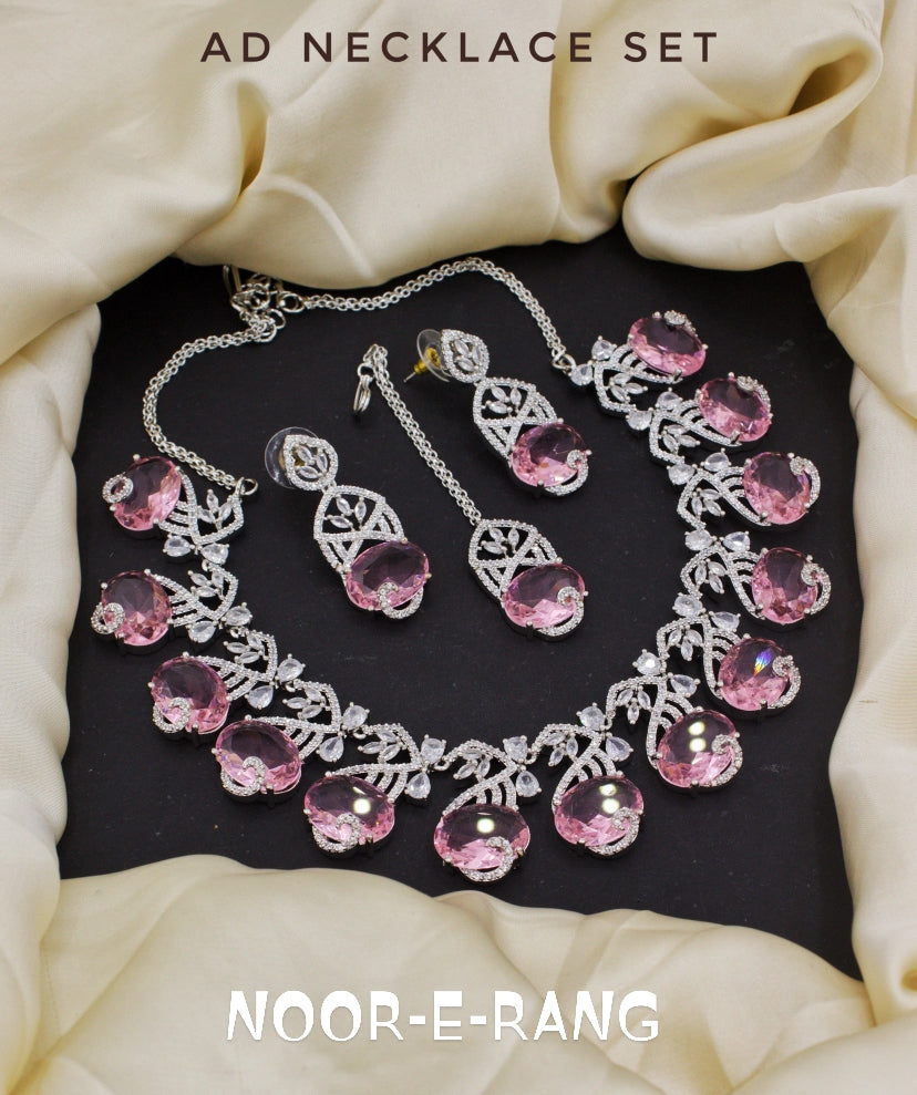 ✨ American Diamond Necklace Sets – 5 Elegant Colors ✨