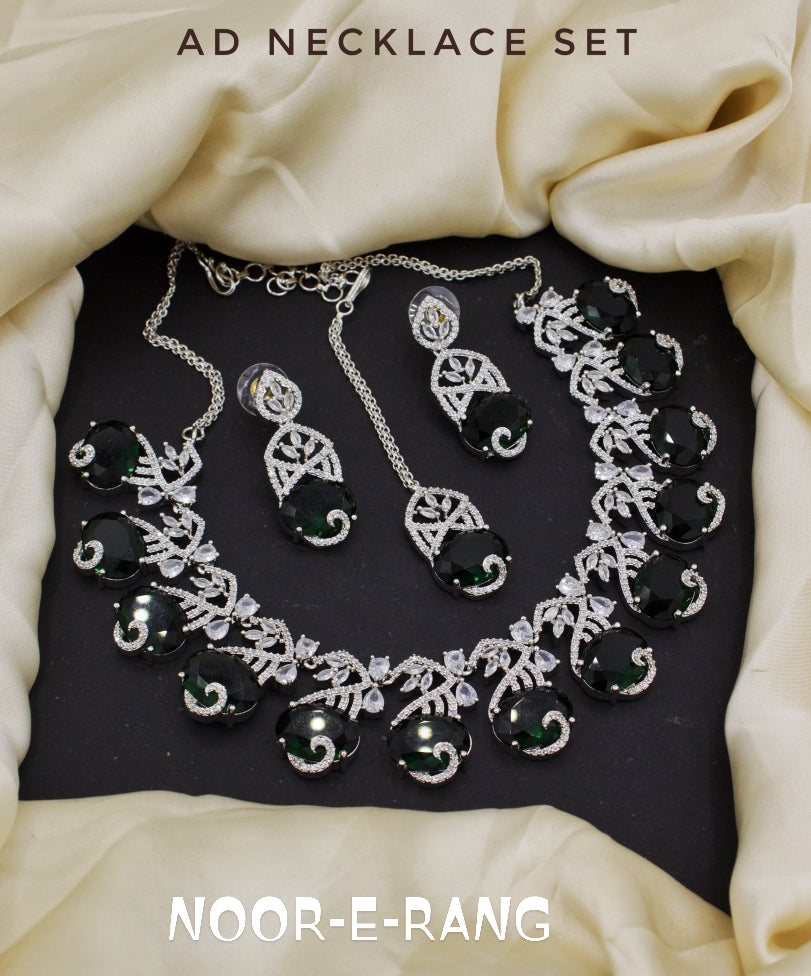 ✨ American Diamond Necklace Sets – 5 Elegant Colors ✨