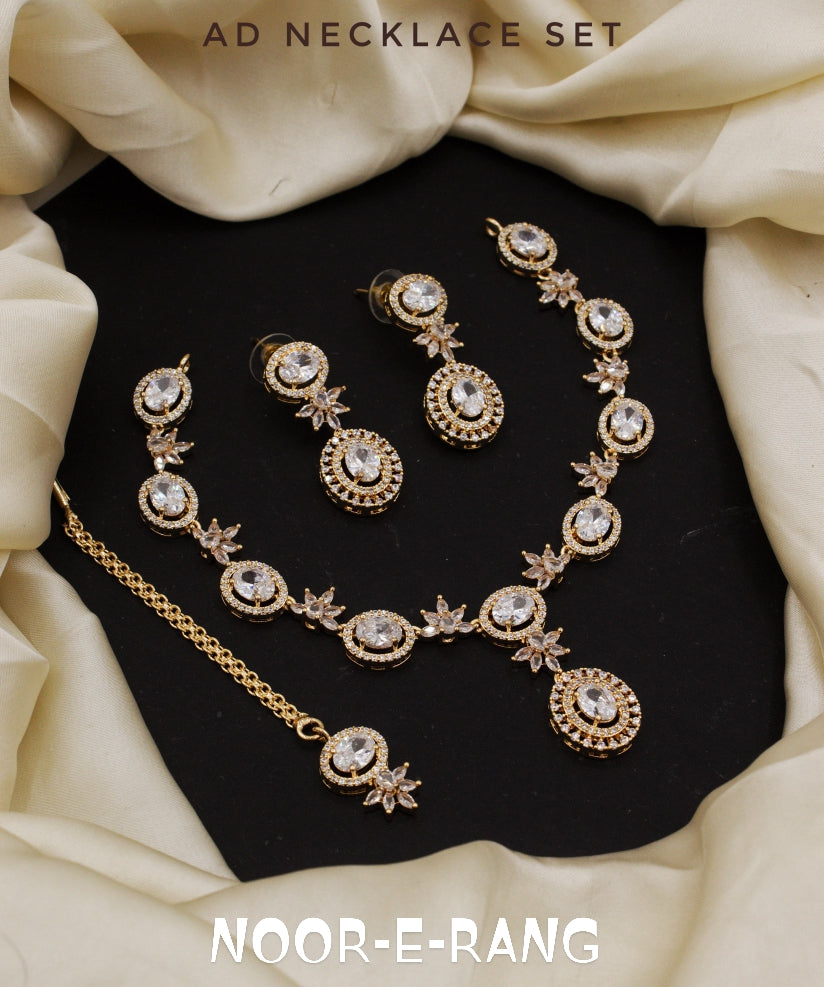 American Diamond Necklace Sets – 8 Stunning Colors 🌈