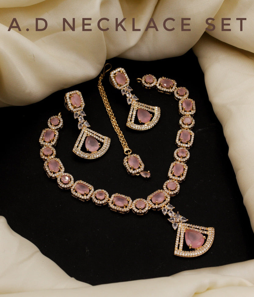 ✨👑 Premium A.D Necklace Set 💎