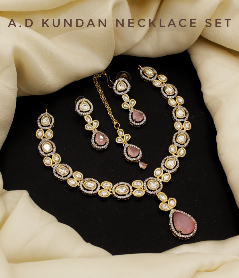 ✨👑 Stunning Kundan A.D Necklace Set 💎