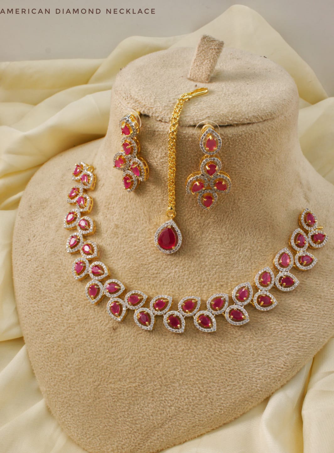 ✨ Elegant A.D Necklace Collection – 11 Vibrant Colors ✨