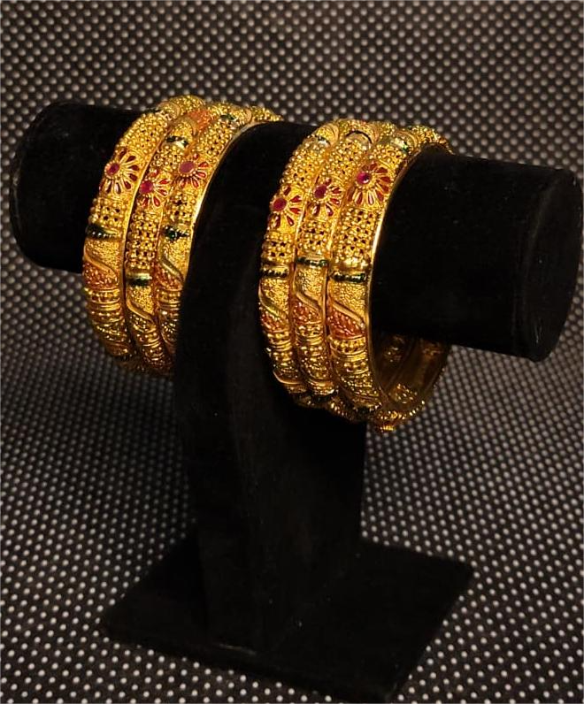 Royal Rajwadi Bangle Set – Traditional Elegance